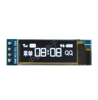 0,91 Инчов OLED-модул бяла/синьо 128X32 SSD1306 OLED LCD led дисплей, модул IIC връзка за Arduino