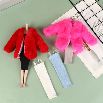 1 бр. розово вязаное тънка рокля на цветя модел ръчно изработени, 30 см, стоп-моушън дрехи, летни дрехи за 1/6 кукольной дрехи