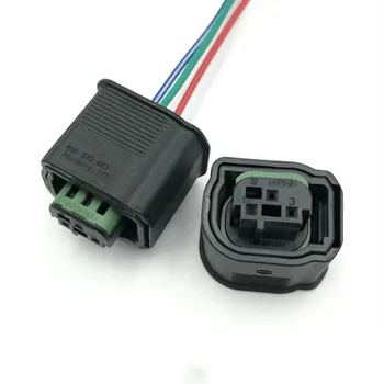 2 бр./лот 4B0 972 883 Автомобилен радар заден ход, сензор за качеството на въздуха, конектор кабели кабели за Mercedes-Benz/BMW/Audi/Volkswagen