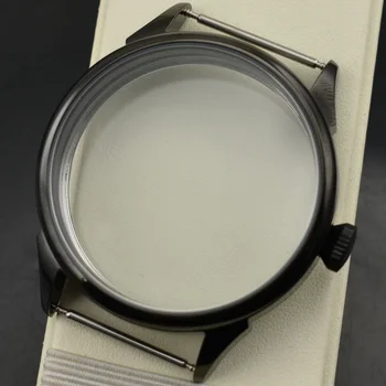 42 мм Солидна стомана PVD черно покритие за часовници, ПОДХОДЯЩИ ЕТА 6497/6498 Seagull ST3600 3620 Механичен Механизъм