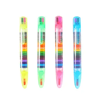 4шт 20 в 1 с Цветни моливи за стайлинг, забавни, сглобяеми цветни моливи за деца в предучилищна възраст
