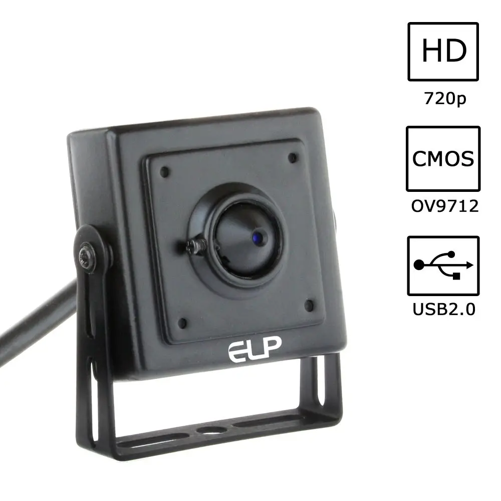 ELP 1MP USB камера с поддръжка на микрофона CMOS 720P HD уеб камера M12 определяне на 3,7 мм обектив мини камера модул USB2.0