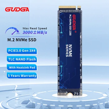 GUDGA SSD NVME M2 128 г 256 Gb, 512 GB И 1 TB NMVE Твърд Диск Вътрешен Диск M. 2 Pci Express 3*4 За Преносими компютри, Таблети 2280