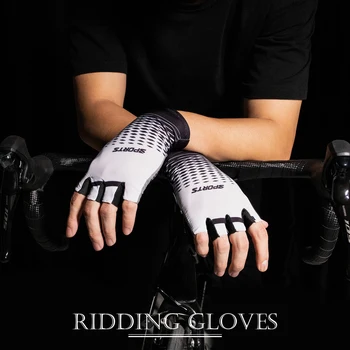 Kapvoe/ Нови велосипедни ръкавици, мъжки и дамски ръкавици на половината от палеца, дишащи велосипедни ръкавици, мини, които предпазват от пот спортни ръкавици, велосипедни ръкавици