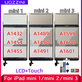 LCD дисплей и сензорен екран за APPLE iPad Mini 1 2 3 Mini1 Mini2 Mini3 A1432 A1454 A1455 A1489 A1490 A1491 A1599 A1600 A1601 Замени