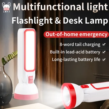 Led фенерче със силна светлина, която се презарежда външен домакински здрав фенерче
