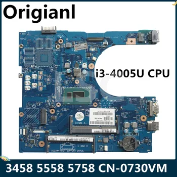 LSC Възстановена За DELL 3458 5558 5758 дънна Платка на лаптоп CN-0730VM 0730VM 730VM AAL10 LA-B843P DDR3L I3-4005U процесор