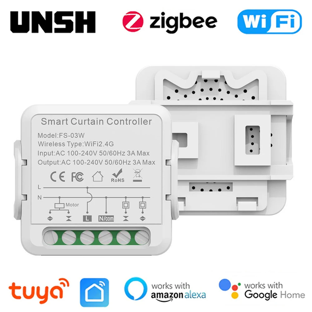 Sasha Smart WiFi/ZigBee Модула Смяна на Пердета, Щори Ключ за електрически мотор Рольставни, Поддръжка на Алекса Google Home Alice