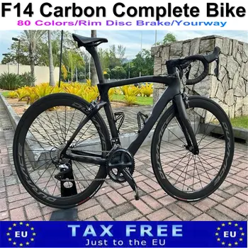 T1100 1K Carbon Road Bike БОБ, Черен Велосипед, Лъскави Джанти, Дисковата спирачка, 105 R7010 groupset, 30 цвята
