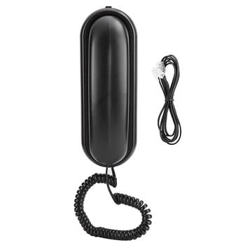 TCF1000 ABS Черен настолен стенен телефон с двойно предназначение за хотелиерството офис семейна асансьора телефон в банята