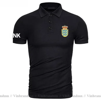 Дания Риза с къси ръкави Дания DK DNK, Модни Реколта ризи, най-Новите марки, Дизайн, Държава, Памук, Знаме на Националния Отбор, Блузи, тениски