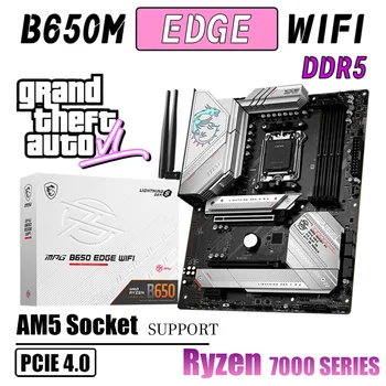 Дънна платка MSI MPG B650 EDGE, WIFI DDR5 AM5 дънна Платка B650 128G 6600 (OC) С подкрепата на Ryzen 7000 Series Генерал PCIE4.0 ATX RGB