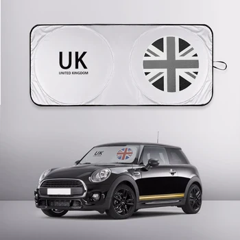 За MINI Cooper Union Jack сенника на предното стъкло на автомобила, сенника на автомобил, с козирка, чадър с логото на Coche UK Falg, защита от uv