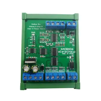 Конвертор RS485 в ADC КПР Modbus RTU IO 8CH 0-5 В 0-10 В 4-20 МА Генератор на Сигнали Напрежение Ток Детектор За софтуер АД