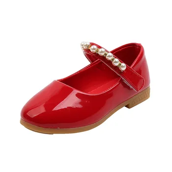 Модерни детски обувки с мъниста, детска, училищна обувки на принцесата, пролет-есен празнична рокля за момичета, детски обувки от лачена кожа 1 3 10 5 години
