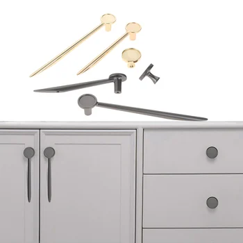 Модерни дръжки за шкафове и дръжки от сплав с Кухненски дръжки Дръжки за чекмеджета Кабинет хардуер