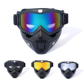 Нова Спортна ветрозащитная маска на открито, выпученные HD мотоциклетни очила, Сноубордические очила за езда, мотокрос, Летни слънчеви очила с защита от uv