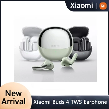 Официални безжични слушалки Xiaomi Рецептори 4 Bluetooth 5.3, 3 микрофона, безжични слушалки с активно шумопотискане, 30 часа за Xiaomi 13