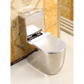 Ретро Скандинавски Тоалетна чиния с източване на Европейски Стил, Сребърен Тоалетна Със си ултра Сифон, Водосберегающий Дезодорант, Тоалетна чиния