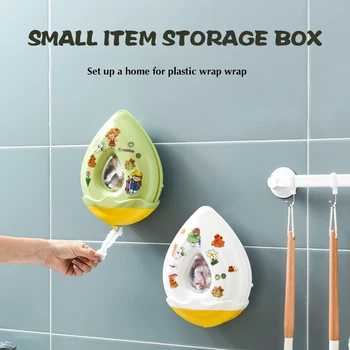 Стенен опаковъчен кутия за съхранение, компактен органайзер за хранителни продукти, контейнер за извличане без перфорация за домашна душ-стая, тоалетна