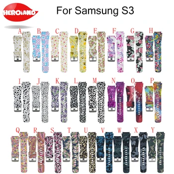 Цветна 22 мм Каишка За Часовник Samsung Gear S3 Frontier Band, Меки Силиконови Быстроразъемные Въжета, Каишка за Samsung Gear S3 Sports