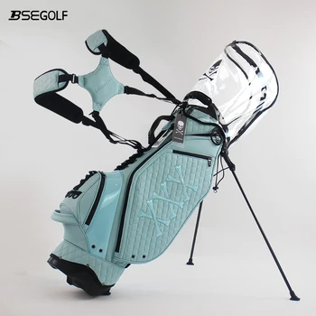 Чанта за голф Мъжки Дамски Преносима чанта за голф от договорната кожата от микрофибър с две шариковыми капаци
